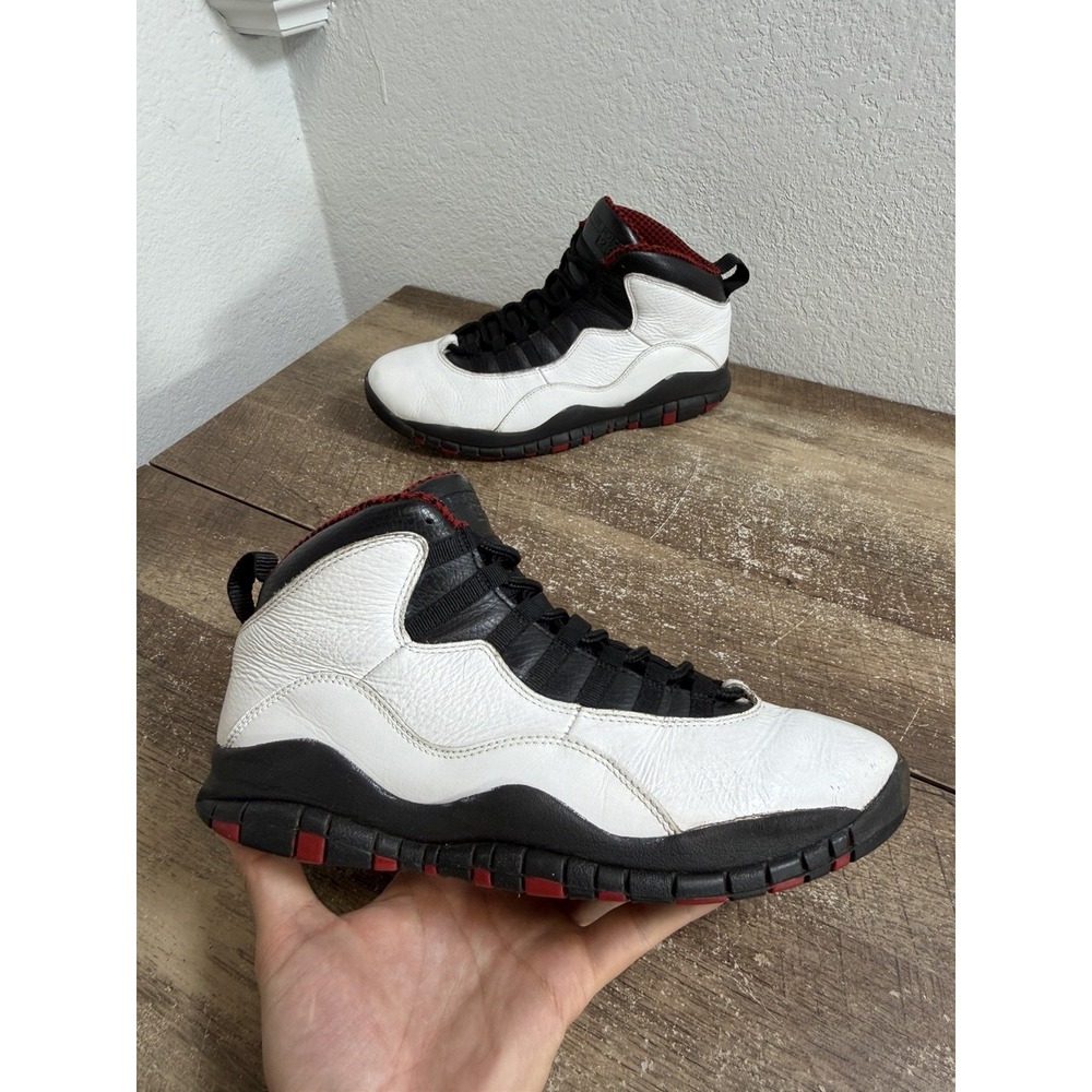 Air Jordan 10 Retro Chicago 2012 White Black Red 310805-100 Mens Size 7.5